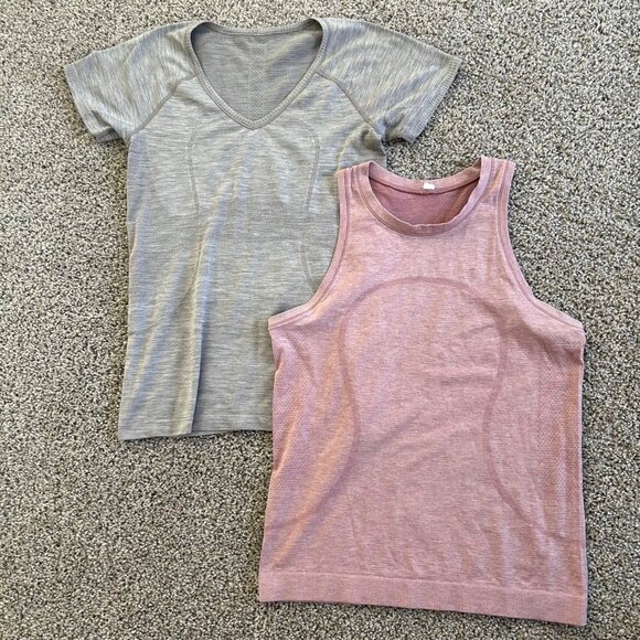 Lululemon Bundle Women's Sz 8 Swiftly Tech Racerback Tank Short Sleeve Tee - Picture 12 of 12